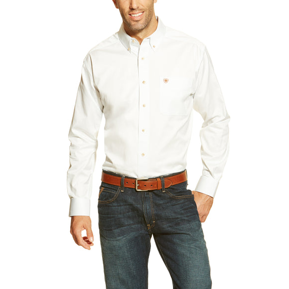 Ariat Solid Twill Shirt (White)