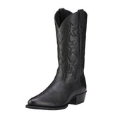 Ariat Heritage Western R Toe (Black Deertan)