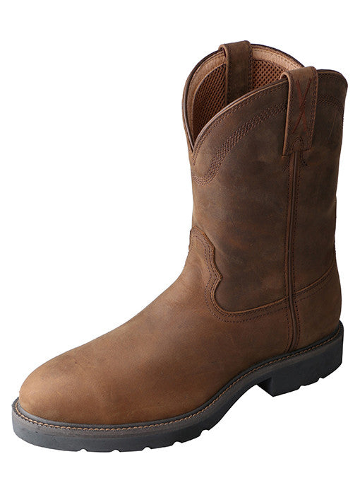 Twisted X Work Boot (Distressed Saddle)