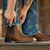 Ariat Booker Ultra Chelsea Western Boot (Distressed Tan) - lifestyle
