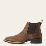 Ariat Booker Ultra Chelsea Western Boot (Distressed Tan) - side