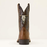Ariat Sport Steer Skull Western Boot (Sandstorm / Bitter Chocolate) - heel