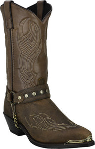 Abilene Sage Studded Harness Boot (Brown)