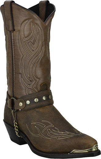 Abilene Sage Studded Harness Boot (Brown)