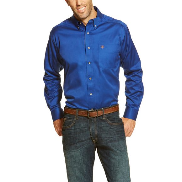 Ariat Solid Twill Shirt (Ultra Marine) – Frontier Western Store