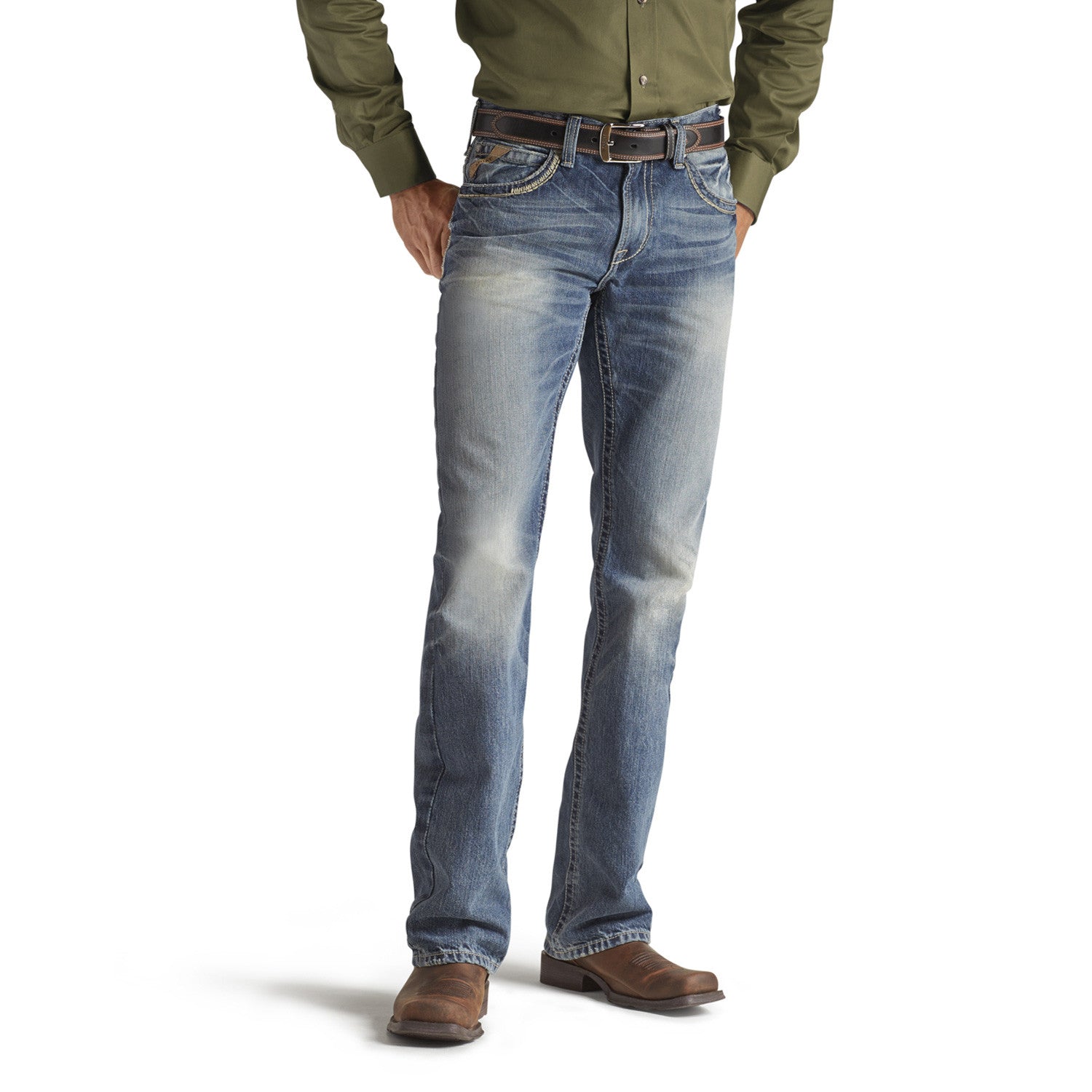 Ariat Jeans M5 Low Rise Straight Gambler – Frontier Western Store