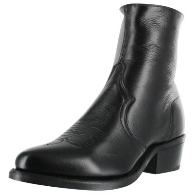 Mens ankle cowboy boots with zipper Outlet