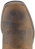 Children's Smoky Mountain Pueblo Square Toe Boot (Distressed Brown)