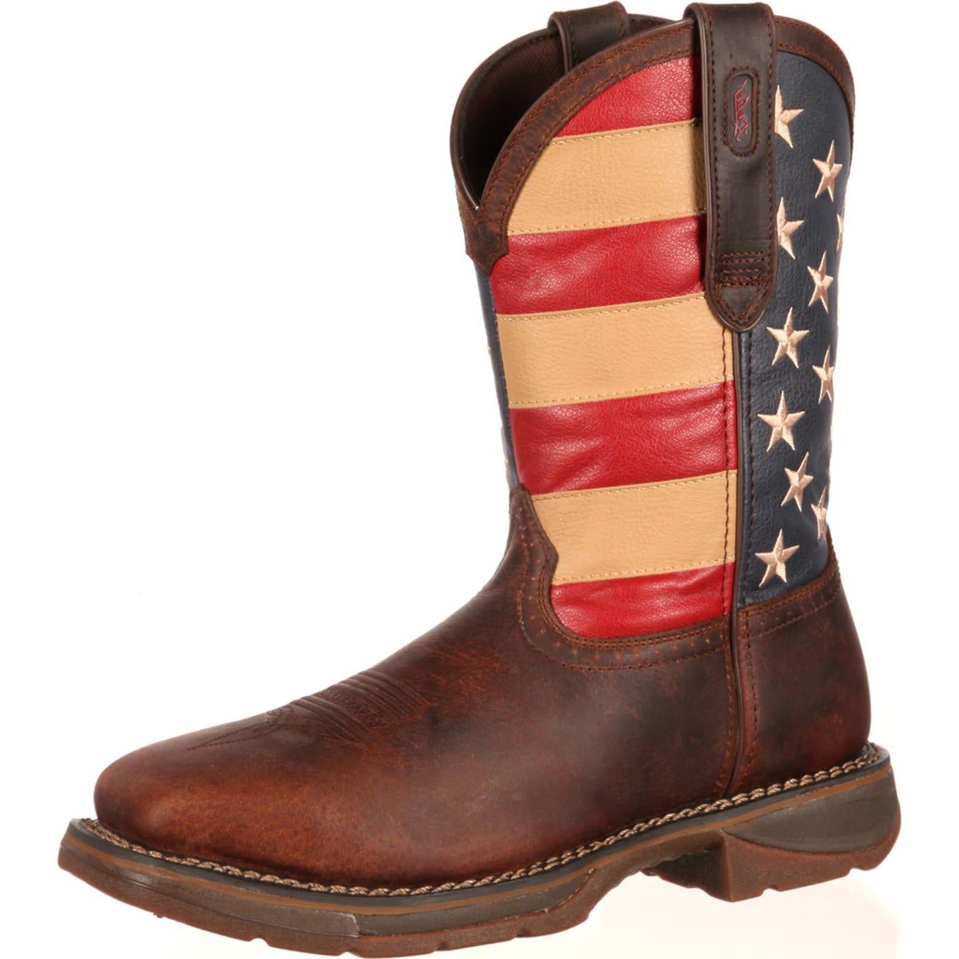 Durango Rebel Patriotic USA Flag Boot (Brown) – Frontier 