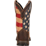 Women's Durango Lady Rebel USA Flag Boot (Brown)